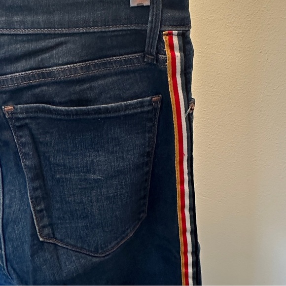 Abercrombie and Fitch racing stripe, Simone high rise, ankle jeans - Picture 3 of 5